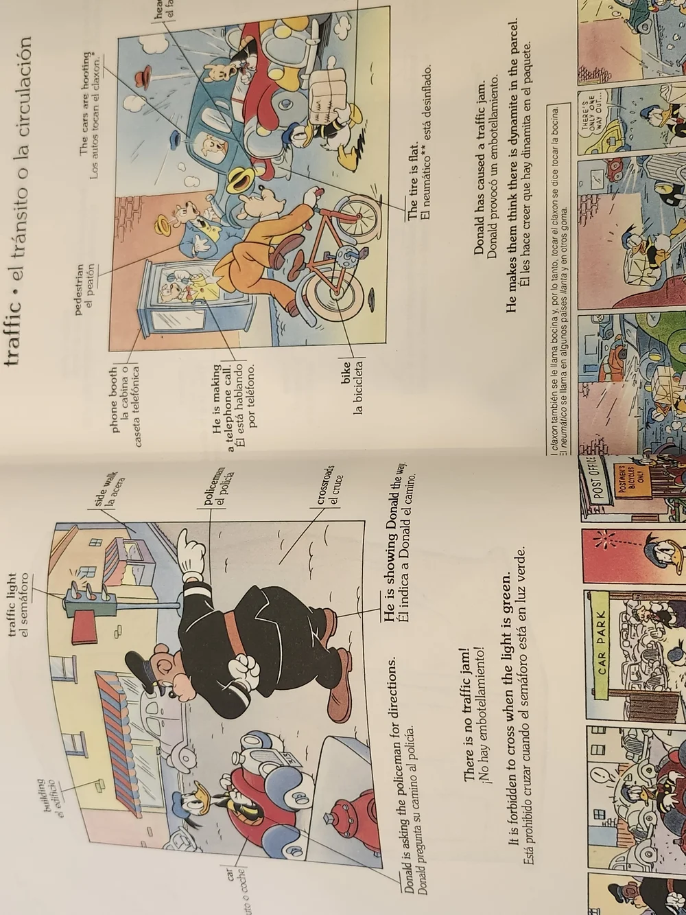 Vintage 1994 Disney English Dictionary Spanish Edition, First Edition Hard Cover